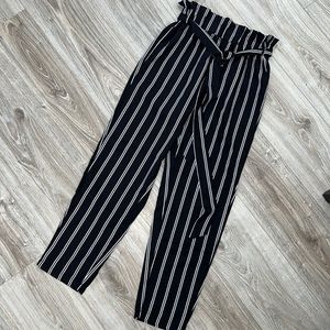 Shein dress pants with paper bag waist
